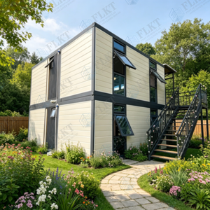 FLKT Chambre <span class=keywords><strong>de</strong></span> conteneur moderne <span class=keywords><strong>de</strong></span> luxe préfabriquée extensible, structure en acier, résistante aux cyclones, au vent et aux tremblements <span class=keywords><strong>de</strong></span> <span class=keywords><strong>terre</strong></span> - Product Image 3