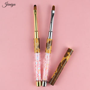 <span class=keywords><strong>Pinceau</strong></span> à ongles en nylon véritable de haute qualité, à texture nœud de bois, pour application d'acrylique, vente en gros en marque privée - Product Image 5