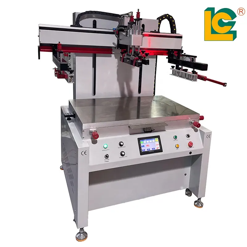 Electric Automatic Flat Bed Screen Printing Machine For Road Sign Flat Screen Printing Machine in Ceramic Tile Product