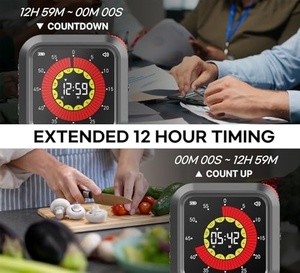 Minuteur numérique sonore et visuel personnalisé par le fabricant, compte à rebours de cuisine, minuteur Pomodoro, minuteur d'étude pour étudiants et enfants - Product Image 4