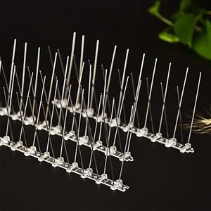 Pointes anti-oiseaux Meida, 30 pièces, acier inoxydable, rectangulaires, pour la lutte contre les nuisibles agricoles, contre les pigeons, BSK07 - Product Image 2