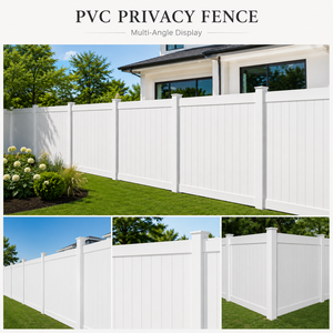 Recinzione in PVC Bianco <span class=keywords><strong>per</strong></span> Privacy, Pannelli in Vinile <span class=keywords><strong>per</strong></span> Esterni, Recinzione in PVC <span class=keywords><strong>per</strong></span> Giardino e Progetti Residenziali - Product Image 5