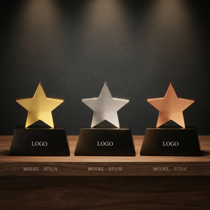 Trofeo Deportivo Grabado con Láser Personalizado, Premio Empresarial Premium, Estilo Moderno, Acabado Metálico Elegante, Portátil - Product Image 1