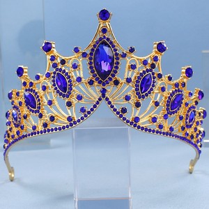 Accessori regalo di nozze per matrimonio di lusso con strass in lega di strass da sposa corona di nozze - Product Image 4
