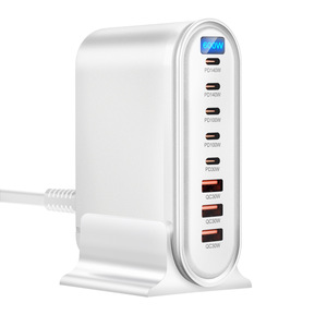 Chargeur de bureau multifonction 600W PD à charge rapide avec plusieurs ports USB pour ordinateurs portables, téléphones et tablettes - Product Image 3