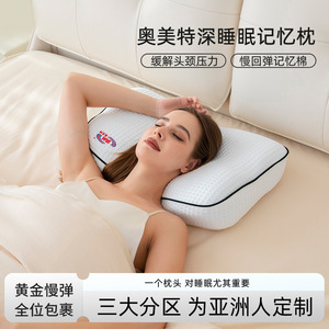Memory Foam <b>Pillow</b> Oblong White Slow Rebound <b>Neck</b> Support Home Dorm Use - Product Image 4
