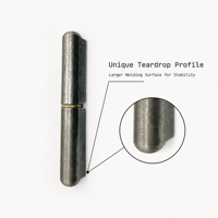 Charnière en forme de larme YPX pour charges lourdes, à souder, avec anneau central en laiton pour rotation fluide, charnière de soudage en fer détachable 140 mm