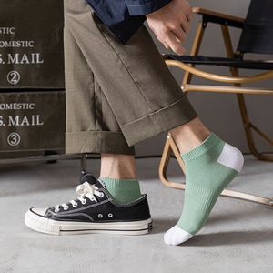 Men's Ankle <b>Socks</b> Breathable <b>Polyester</b> Fiber Sport Casual Daily Wear Color Blocking Design Low Cut Summer <b>Socks</b> - Product Image 3