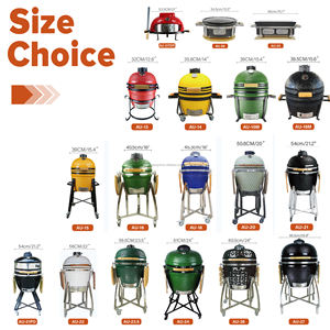 AUPLEX 27 pouces Kamado Céramique BBQ Grill <span class=keywords><strong>XXL</strong></span> Home Kitchen Backyard Outdoor Use Cookware Set for Charcoal BBQ and InchSmoker - Product Image 4