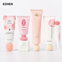 Tube de lotion EZHEN et capuchons floqués doux, formes et couleurs personnalisées, impression sur tube, divers emballages de tubes cosmétiques mignons