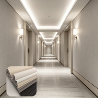 Papier peint vinyle rayé exquis, revêtements muraux en PVC gaufré, support en tissu, papier peint de luxe pour appartements, hôtels, villas