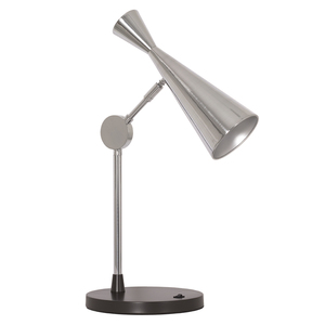 Lampe de table en résine noire de style américain, lampe de table japonaise, base en verre - Product Image 4