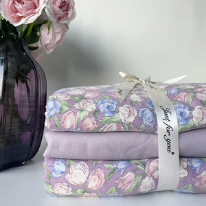 Set di Quattro Pezzi in Puro Cotone a Doppio Strato Stile Country, Set di Tre Pezzi <span class=keywords><strong>per</strong></span> <span class=keywords><strong>Letto</strong></span> in 100% Cotone, Copripiumino <span class=keywords><strong>per</strong></span> <span class=keywords><strong>Bambini</strong></span> - Product Image 1