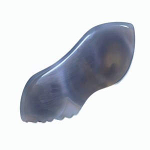 Gua sha en agate grise naturelle pour le visage, réduit la fatigue, pierre de gua sha - Product Image 6