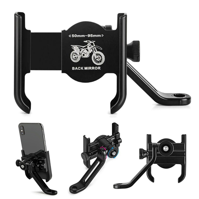 Mobile Accessories 2023 Universal Steering Car Bike Phone Holder Stand Mount Waterproof Phone Holder for Motorcycle