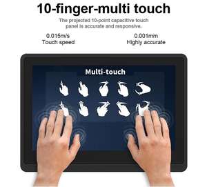 300 500 800 1000 Nits 7 10 pouces 16:9 1024*600 10 points écran tactile capacitif industriel écran tactile moniteur HDM I VGA USB - Product Image 3