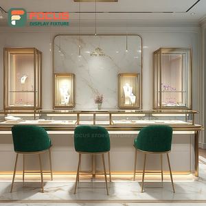 Mostrador de Exhibición de Joyería Personalizado de Alta Visibilidad, Fabricante de Mostradores con Panel de Vidrio Templado para Centros Comerciales - Product Image 1