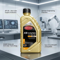 Huile moteur entièrement synthétique German Tech ACEA X8 SYNPRO API SQ ACEA C3 C5 C6 5W20 5W30 5W40 Vente en gros Lubrifiant Direct Usine
