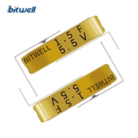 Supercondensateur EDLC de type pièce BITWELL Série BWL 5.5V 1.5F à bas prix, très vendu, longue durée de vie, faible ESR, bornes à souder