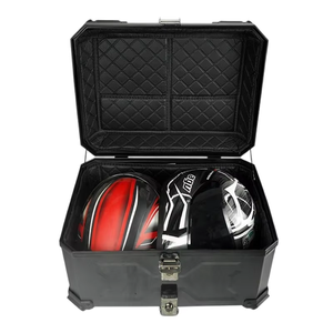 Maleta Superior Cuadrada para Motocicleta de 45L, Caja de Almacenamiento Trasera Universal de PP Resistente, Soporte para Casco, Maletero Trasero Impermeable - Product Image 3