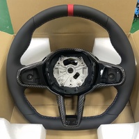 Volant en fibre de carbone personnalisé pour BMW Série 3 4 5 6 7 8 G20 G30 G21 G01 E60 M3 M4 M5 330i 330e 340i 440i