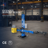 Station de base rotative à flèche colonne pour manipulateur de soudage automatique, pour outil de soudage circumférentiel de tubes métalliques cylindriques