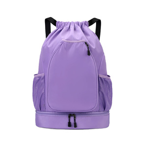 Badminton Bag Large Capacity Oxford Cloth <b>Drawstring</b> <b>Backpack</b> With Shoe Compartment Outdoor Sports Training - Product Image 5