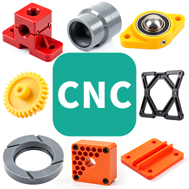 Custom High Quality CNC Machining Service Plastic Nylon Pom Delrin Peek Cnc Turning Machined Plastic CNC Machining Parts