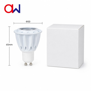 Ampoule LED COB GU10 6,5W AC230V 8 Degrés 500-550LM RA80 Aluminium Non Dimmable Blanc Chaud 3000K - Product Image 2