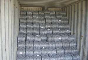 Fil de fer galvanisé à chaud, fil barbelé en bobine - Sécurité des prisons, longueur 200-300 m, couleur argent - Product Image 4