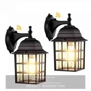 Lámpara LED de pared para exteriores, resistente al agua, sensible a la luz, para jardín, comunidad, villa, exterior, aluminio, fabricante de Amazon al por mayor - Product Image 2