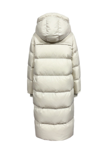 QLYP Giacca Lunga Invernale Impermeabile alla Moda, Imbottita in Piuma, con Zip, Cappuccio Regolabile e Colletto Alto - Product Image 6