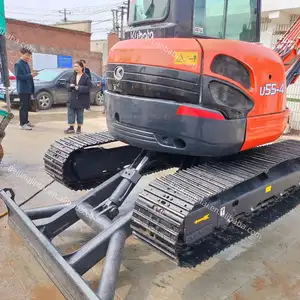 Japan Original Kubota u55 Mini Excavator 5.5 ton kubota u55-4 Used Mini Crawler digger backhoe for Sale