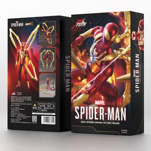 ZD Toys Marvel Spider-Man - Iron <span class=keywords><strong>Spiderman</strong></span> Suit, <span class=keywords><strong>figurine</strong></span> articulée à l'échelle 1/10, modèle <span class=keywords><strong>de</strong></span> collection, figurines à collectionner - Product Image 1