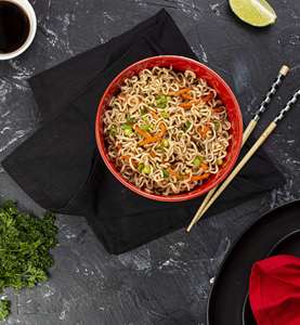 Fabbrica all'ingrosso 5.5 pollici nero e rosso stile giapponese Ramen scodella zuppa eco-friendly melamina per le occasioni di festa - Product Image 5