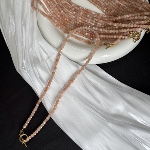 Boutique Style Colored High Quality Tourmaline <b>Bead</b> <b>Necklace</b> Heavy Clavicle Chain Natural Stone Gemstone Layer <b>Necklace</b> for Gift - Product Image 6