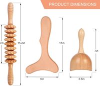 Ensemble d'outils de massage en bois avec logo personnalisé, drainage lymphatique, masseur en bois, remodelage corporel, sculpture musculaire, kit de madérothérapie