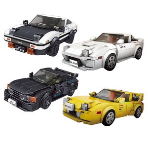 Modèle de voiture de course Mould <span class=keywords><strong>King</strong></span> 27001-27040 avec camion, blocs de construction en plastique, jouet cadeau pour enfants et garçons - Product Image 2