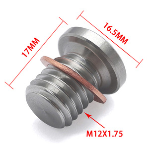 Bouchon fileté M12*1.75 avec rondelle en cuivre rouge – Résout les problèmes de voyant « Moteur Défectueux », installation et retrait faciles, outil de diagnostic moteur - Product Image 3