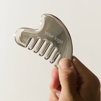 Outils de massage Gua Sha en métal pour le visage, outils de massage Gua Sha en acier inoxydable pour la relaxation de la tête, du visage et du corps, soins de la peau