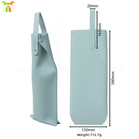 Sac d'emballage pour vin réutilisable en plein air, sac de transport pour bouteille de vin en similicuir avec poignée, sac cadeau pour bière, sac cadeau pour fête