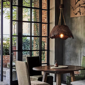 Lámpara Colgante Wabi Sabi Nórdica Moderna para Comedor o Restaurante, de Poliestireno de Alta Densidad y Metal, LED de Alta Calidad, Modelo Viana - Product Image 4