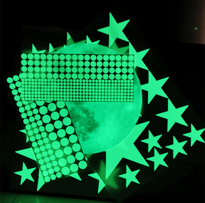 Stelle splendenti della luna punteggiano <span class=keywords><strong>adesivi</strong></span> da parete fluorescenti creativi decorazioni per la <span class=keywords><strong>stanza</strong></span> dei bambini autoadesivi personalizzati per la notte - Product Image 3