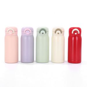 Logo Custom 304 Stainless Steel Thermos Bouncing Lid Thermos for Outdoor Use Portable <b>Mini</b> Gift Water <b>Bottle</b> Tumbler - Product Image 1