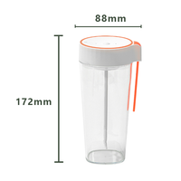 Mixeur Portable 450ml Rechargeable USB, Bouteille Shaker Électrique pour Smoothies et Boissons Protéinées, Sans BPA, Idéal pour les Voyages