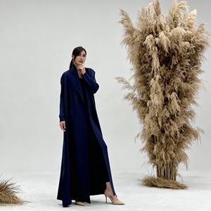 Luxury Pleated Print Polyester Modest Abaya for Muslim Women Custom Design Elegant Dress Wholesale Supplier - Product Image 4