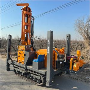 200m 크롤러 유압 로타리 지반 기술 코어 토양 드릴 장비 시추공 물 펌핑 기계 공기 압축기로 작동 - Product Image 5