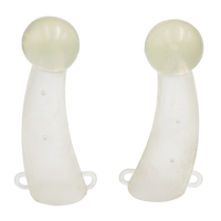 Protection anti-choc en silicone pour cornes de bétail, vache, bœuf, avec pince métallique réglable, protection pour cornes de veau, de taureau