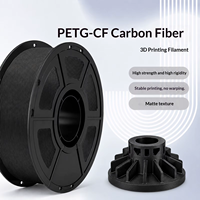 YOSOO PETG-CF Koolstofvezel 3D-printfilament 1,75 mm 1 kg spoel Koolstofvezelversterkte 3D-printer verbruiksartikelen met hoge hardheid