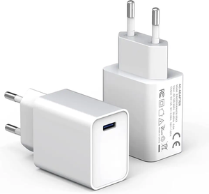 20W USB C อะแดปเตอร์ปลั๊กยุโรปอย่างรวดเร็วสำหรับ iPhone 14/14 pro/ 14 Pro max/ 14 plus/ 13 airpods แผ่นชาร์จ usbc - Product Image 1